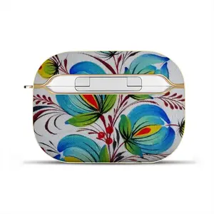 Blue Sky Flower Airpods Pro Case (Hard Shell, Golden)