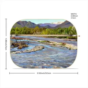 Oil Landscape Mountain River In The Morning Airpods Pro Case (Hard Shell, Golden)