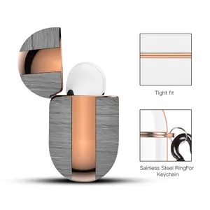 1 Line Airpods Pro Case (Hard Shell, Rose Gold)