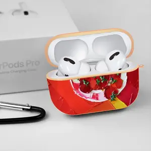 Cherry Tomatoes Airpods Pro Case (Hard Shell, Rose Gold)