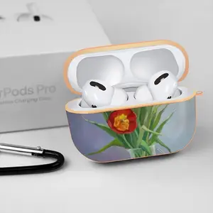 Tulips Airpods Pro Case (Hard Shell, Rose Gold)