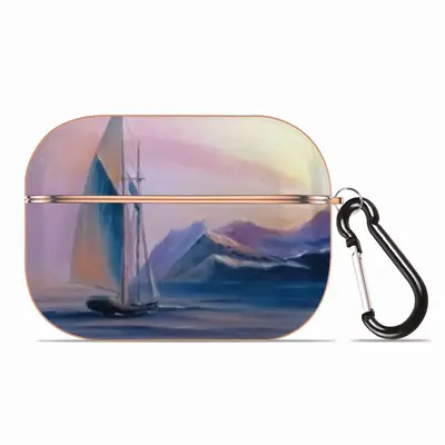 Soft Purple Sea Airpods Pro Case (Hard Shell, Rose Gold)