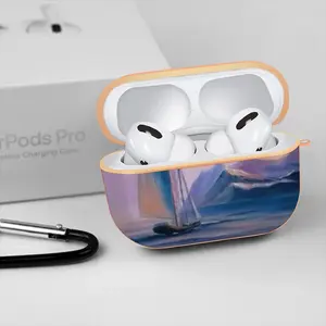 Soft Purple Sea Airpods Pro Case (Hard Shell, Rose Gold)