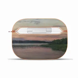 Evening On The Msta River Airpods Pro Case (Hard Shell, Rose Gold)