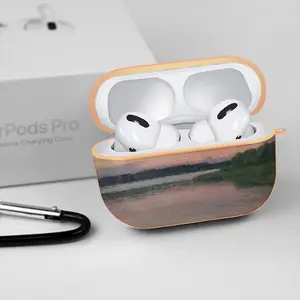 Evening On The Msta River Airpods Pro Case (Hard Shell, Rose Gold)