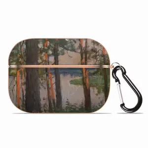 Pine Trees Evening Airpods Pro Case (Hard Shell, Rose Gold)