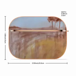 Red Trees Landscape Airpods Pro Case (Hard Shell, Rose Gold)