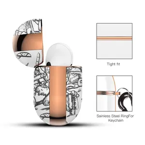 Battleground Airpods Pro Case (Hard Shell, Rose Gold)