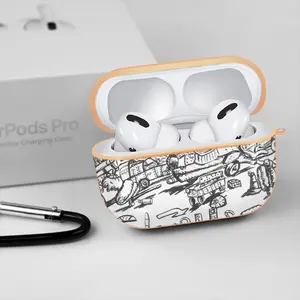 Battleground Airpods Pro Case (Hard Shell, Rose Gold)