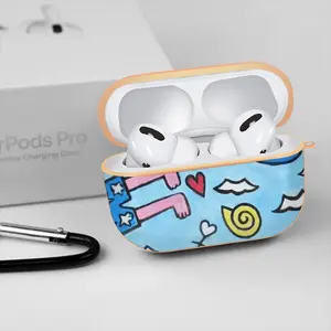 Seaside Airpods Pro Case (Hard Shell, Rose Gold)