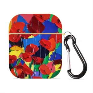 Poppies Airpods 2 Case (Hard Shell, Golden)