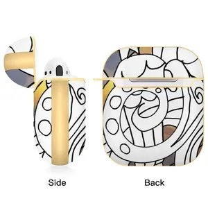 Angel 2 Airpods 2 Case (Hard Shell, Golden)