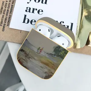 When Friends Meet Airpods 2 Case (Hard Shell, Golden)