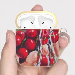 Cherries Airpods 2 Case (Hard Shell, Golden)