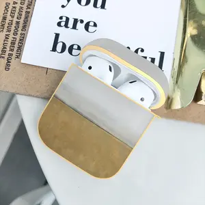 Untitled 21E Airpods 2 Case (Hard Shell, Golden)