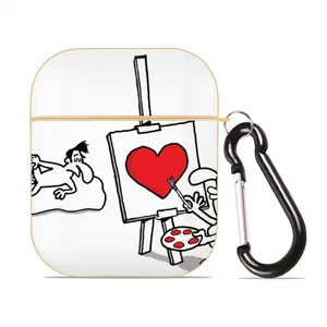 Art Lover Airpods 2 Case (Hard Shell, Golden)