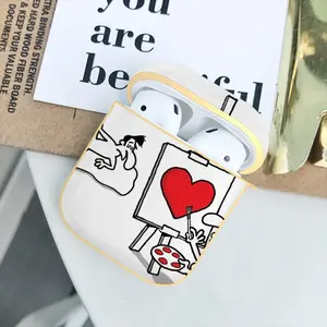 Art Lover Airpods 2 Case (Hard Shell, Golden)