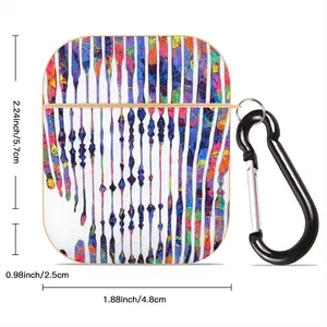 Jean Michel Basquiat Forever Airpods 2 Case (Hard Shell, Golden)