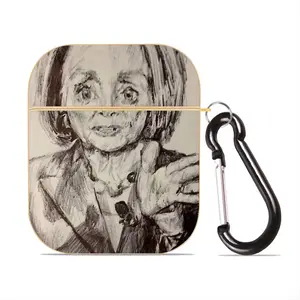 Nancy Pelosi Airpods 2 Case (Hard Shell, Golden)