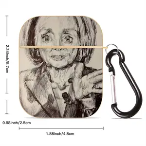 Nancy Pelosi Airpods 2 Case (Hard Shell, Golden)