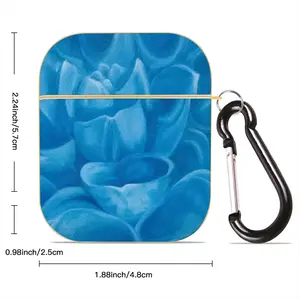 Blue Dahlia Airpods 2 Case (Hard Shell, Golden)