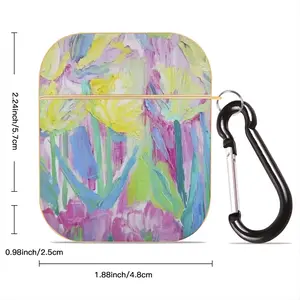 Tulips-2 Airpods 2 Case (Hard Shell, Golden)