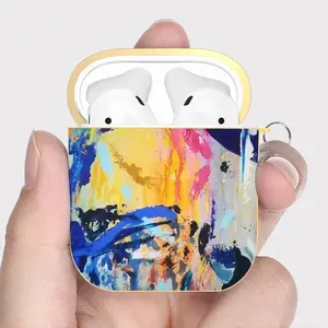 Serene Gaze Airpods 2 Case (Hard Shell, Golden)