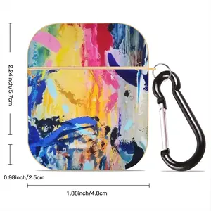 Serene Gaze Airpods 2 Case (Hard Shell, Golden)