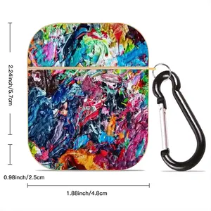 Palett Of A Young Painter 2019 Airpods 2 Case (Hard Shell, Golden)