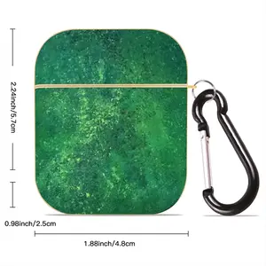 Shades Of Green Airpods 2 Case (Hard Shell, Golden)