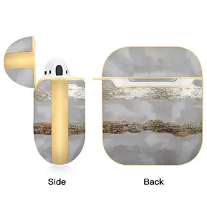 Gold Waves Airpods 2 Case (Hard Shell, Golden)