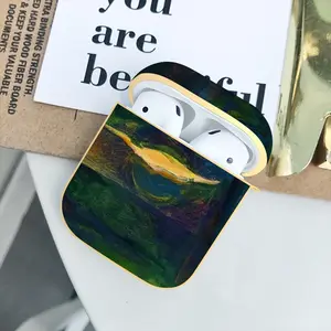 Beautiful Landscape Airpods 2 Case (Hard Shell, Golden)