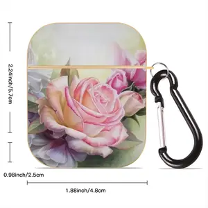 Melody Of Roses Airpods 2 Case (Hard Shell, Golden)