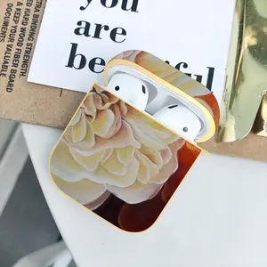 Roses Airpods 2 Case (Hard Shell, Golden)