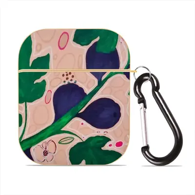 Fig Tree Botanical Gardens Flora Nature Interior Design Decor Airpods 2 Case (Hard Shell, Golden)