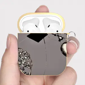 Space 8 Airpods 2 Case (Hard Shell, Golden)