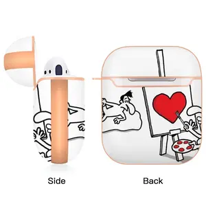 Art Lover Airpods 2 Case (Hard Shell, Rose Gold)