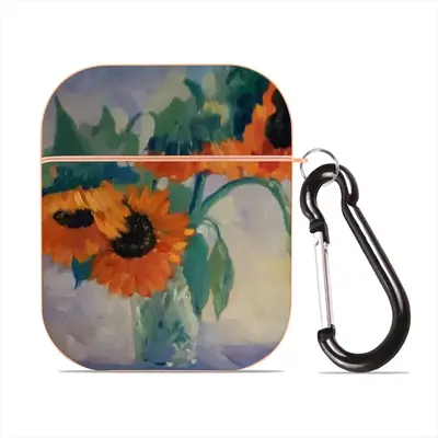 Sunflowers Airpods 2 Case (Hard Shell, Rose Gold)