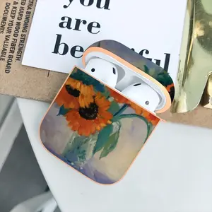 Sunflowers Airpods 2 Case (Hard Shell, Rose Gold)