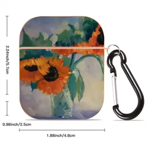 Sunflowers Airpods 2 Case (Hard Shell, Rose Gold)