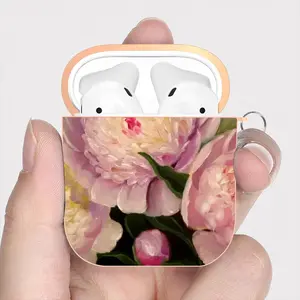 Peonies Airpods 2 Case (Hard Shell, Rose Gold)