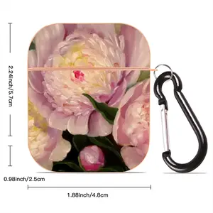 Peonies Airpods 2 Case (Hard Shell, Rose Gold)