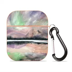 Aurora Borealis Airpods 2 Case (Hard Shell, Rose Gold)