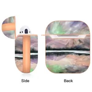 Aurora Borealis Airpods 2 Case (Hard Shell, Rose Gold)