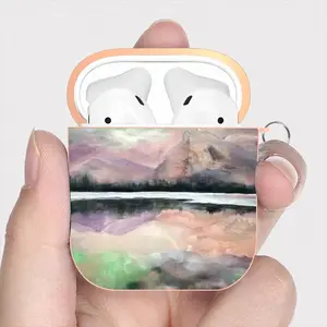 Aurora Borealis Airpods 2 Case (Hard Shell, Rose Gold)