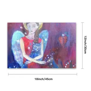 Angel With Cat PVC Placemat