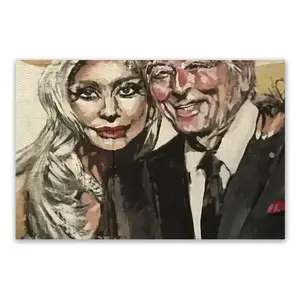 Lady Gaga And Tony Bennett PVC Placemat