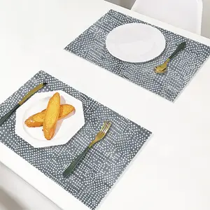 White On Dark Grey PVC Placemat