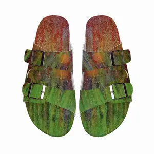 Men Orangespot Cork Sandals