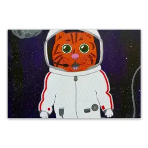 Cat X Cat Space X Galaxy Astronaut Astronomy Animals PVC Placemat